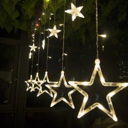 12 LEDs Star Shape String Light Holiday Party Wedding Decoration Lamp